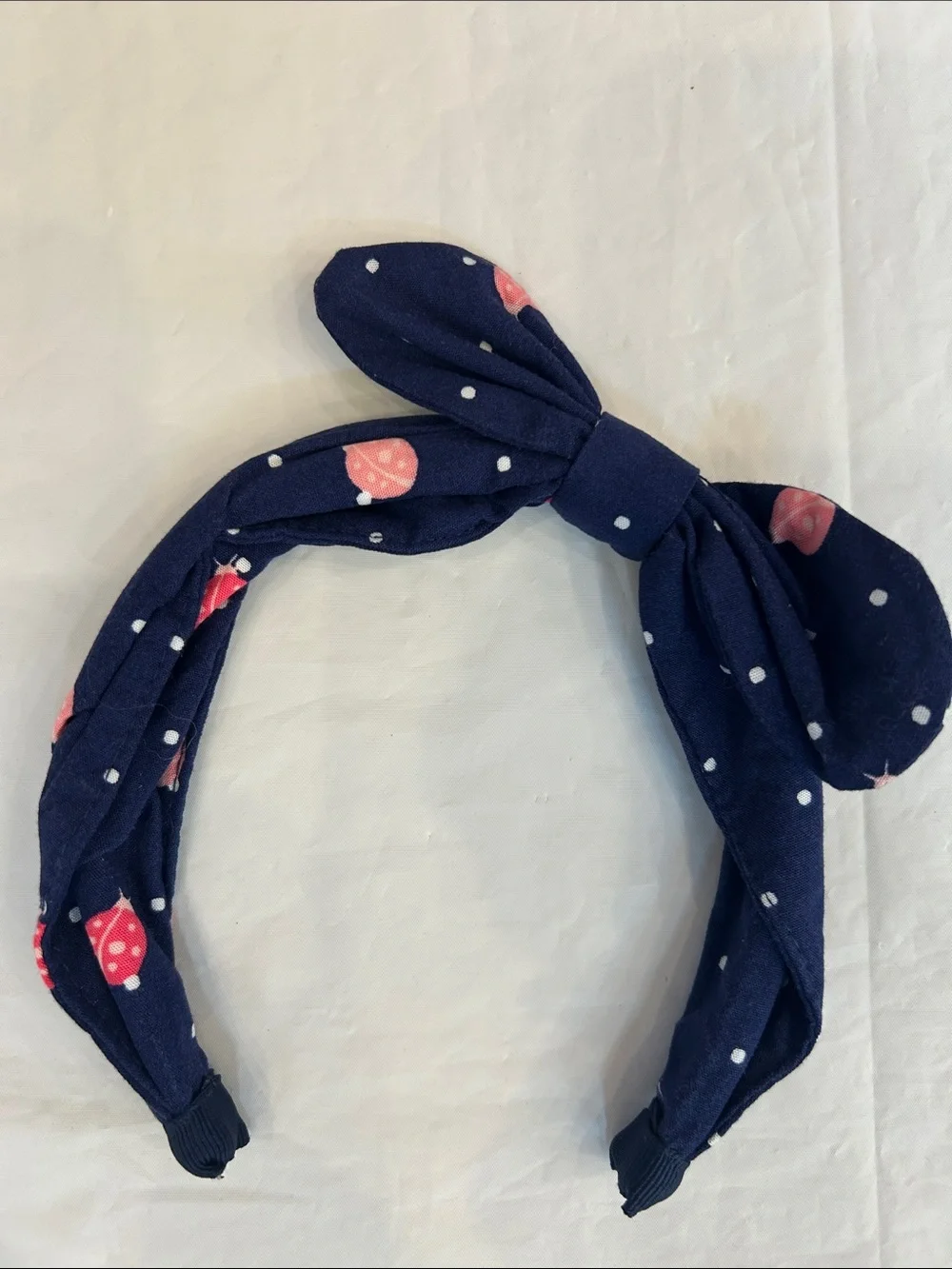 Gymboree Navy Blue Smocked Top with Navy Headband